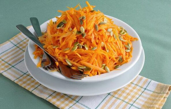 The Autumn salad based on pumpkin seeds helps prostatitis